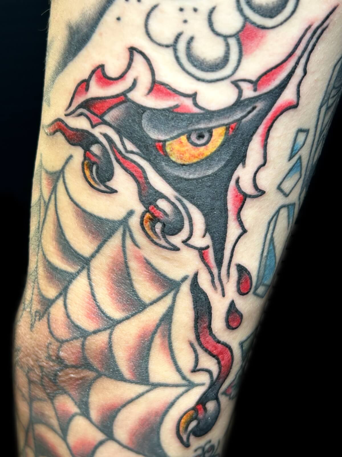 アメリカントラディショナルのブラックパンサータトゥー